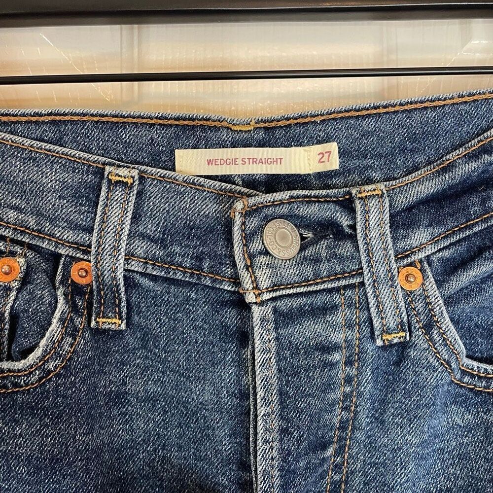Levi’s Wedgie Straight Jeans Size 27 - Picture 3 of 10